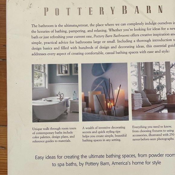 Pottery Barn Bathrooms Hardcover, 2003 - Picture 9 of 9